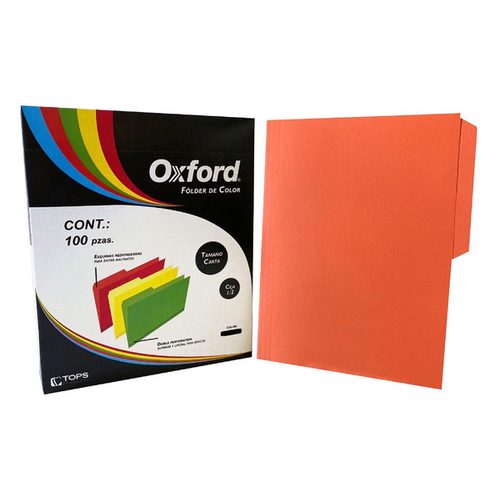 Caja porta documentos Oxford carta color