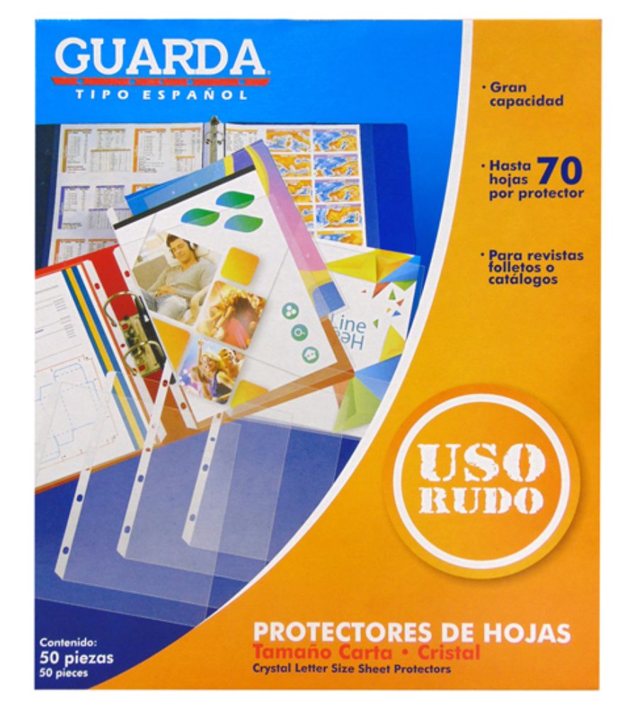 Protector de hojas cristalino Guarda 339