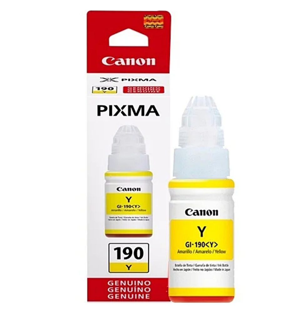 Tinta Canon GI-190 amarilla