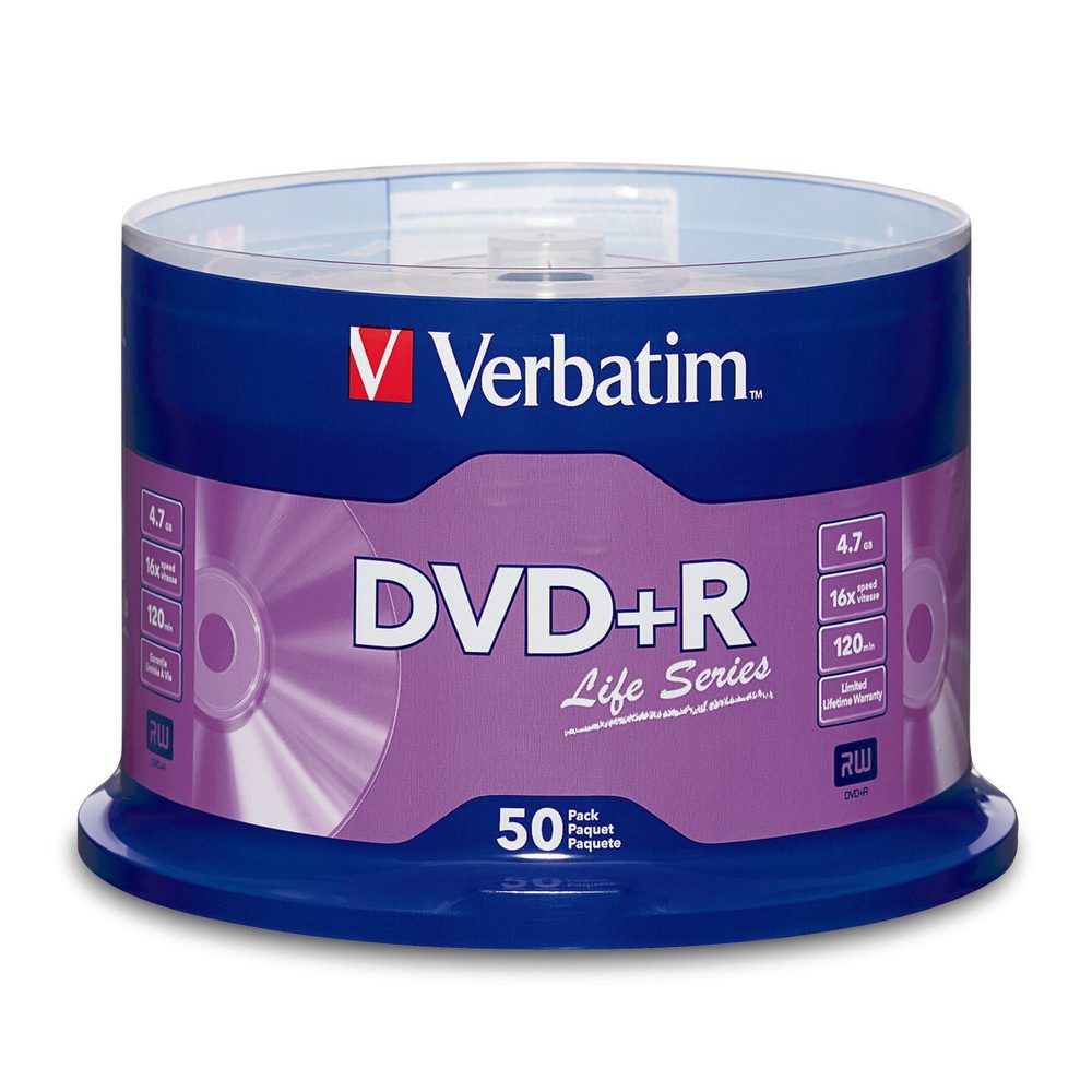 Disco Verbatim DVD+R life series 16x cam