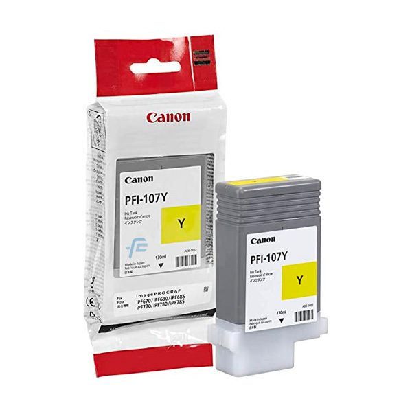 Tanque de tinta Canon PFI-107 amarillo