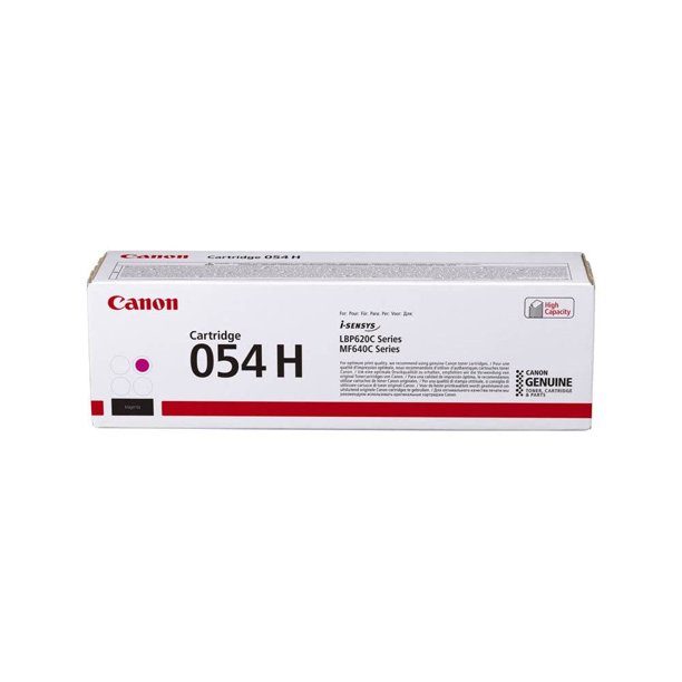 Cartucho Canon para toner 054 H magenta