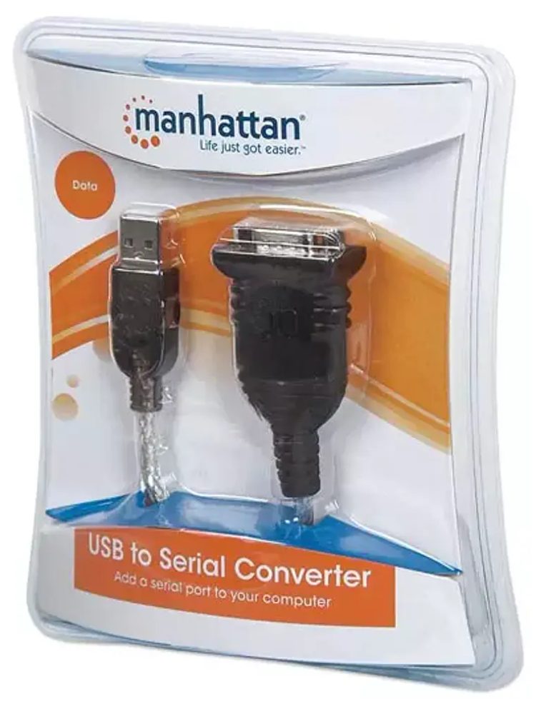 Convertidor, Manhattan, 205146, USB a Serial DB9M