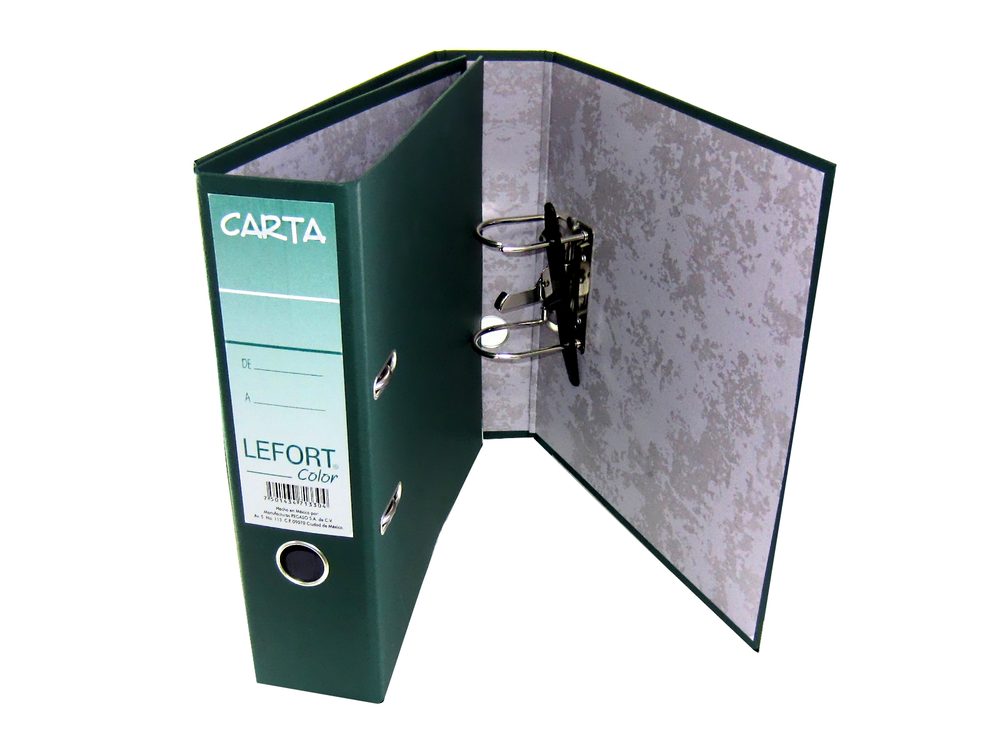 Registrador Lefort carta color verde