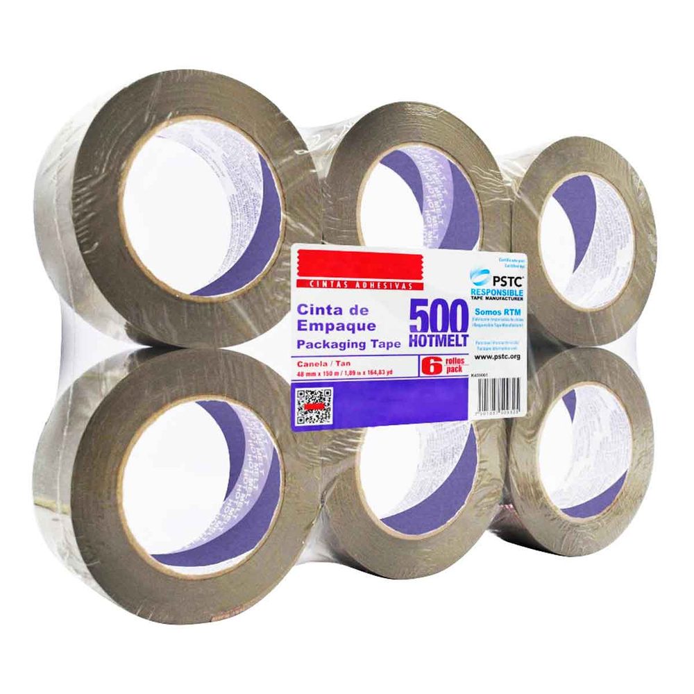 Cinta de empaque uso 500 Navitek canela