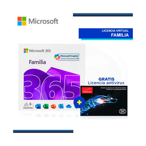 Licencia Virtual ESD Microsoft 365 Famil