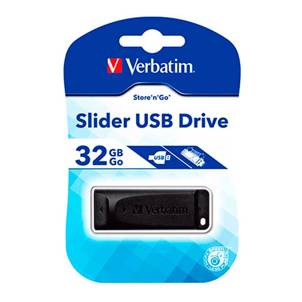 Memoria Verbatim USB 32GB slider black.