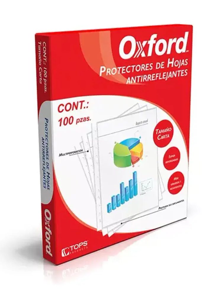 Protector de hojas Oxford carta antirref