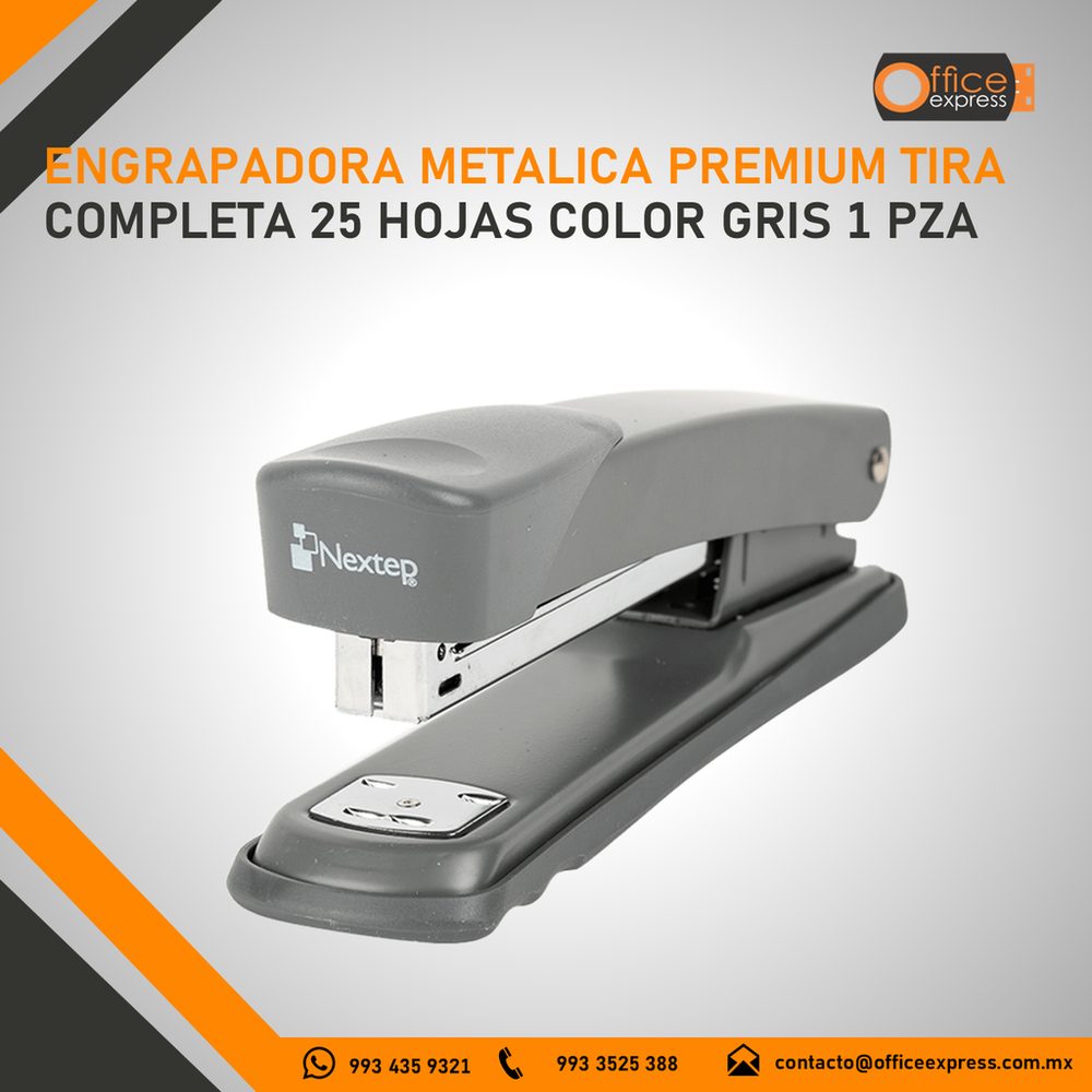 Engrapadora Metalica Gris Ne-100