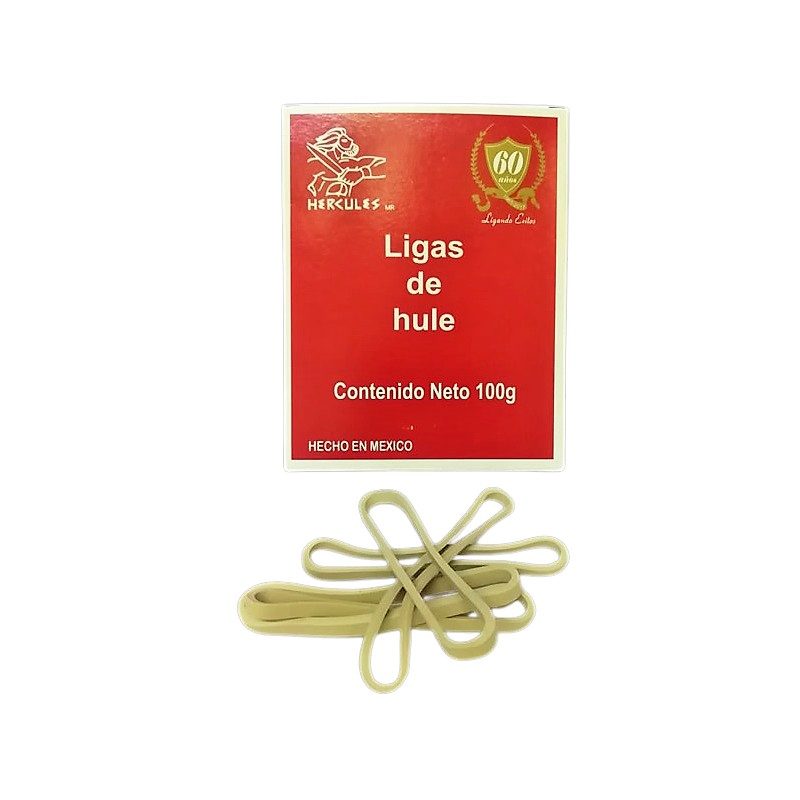 Ligas Hercules de hule natural no. 33 .c