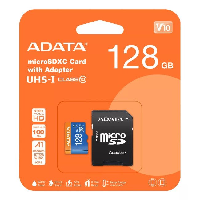 Memoria SD Adata 128gb C/Adaptador