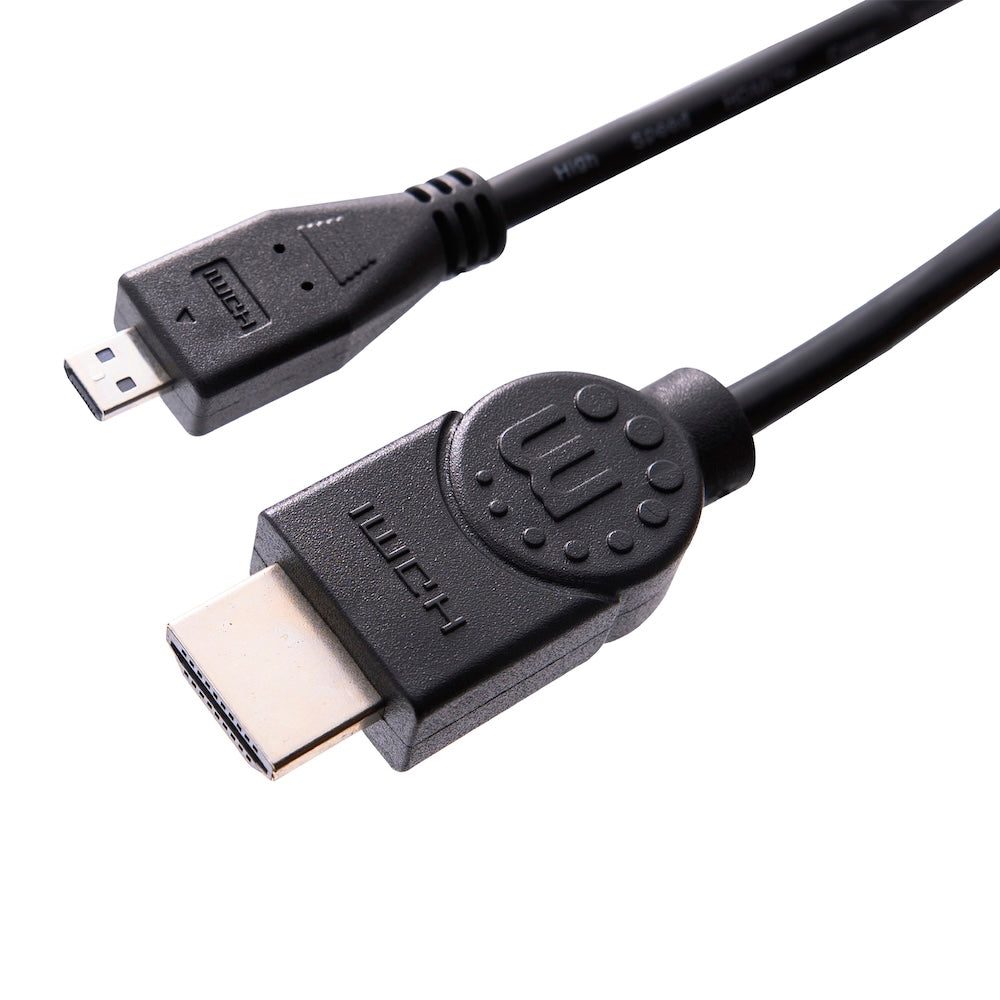 Cable HDMI, Manhattan, 324427, 1.4 M-micro 2METHERNET