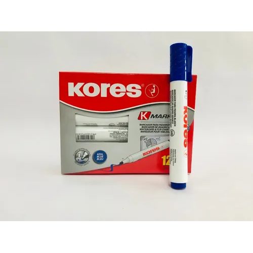 Marcador para pizarrón Kores, rojo, azul