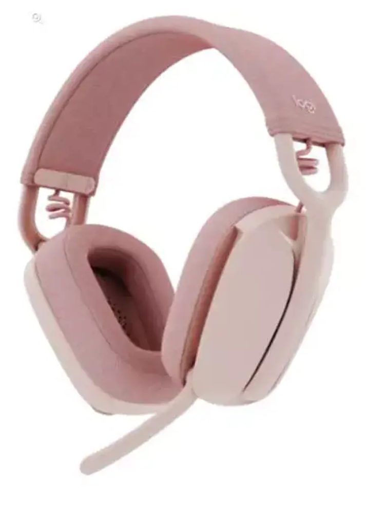 Audifonos Diadema Logitech Zone Vibe 100 Inalambricos Recargables Control de Audio Blanco