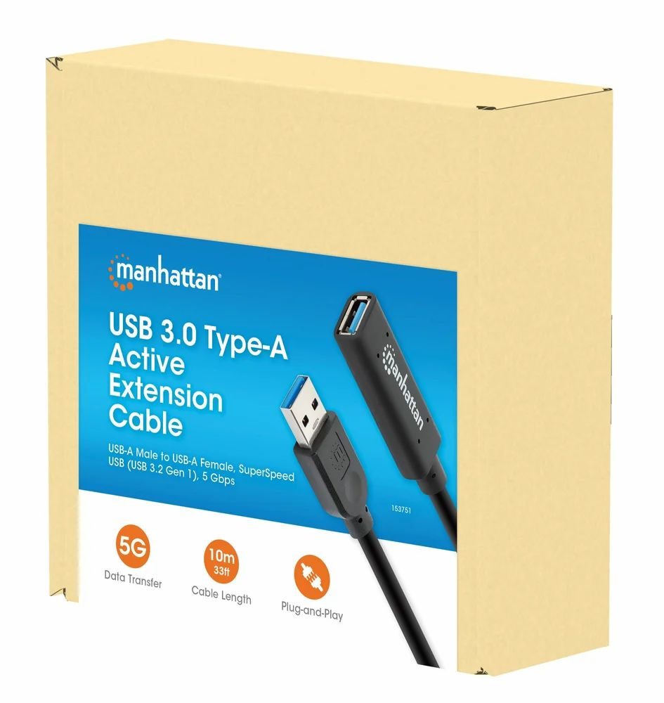 Cable Extensión USB Manhattan USB 3.0 A