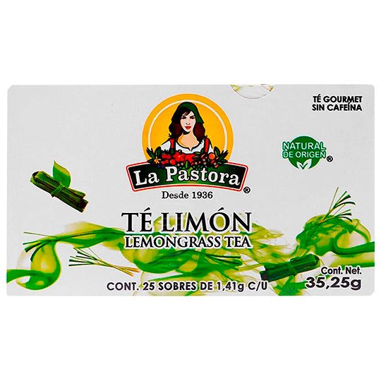 Té de limón LA PASTORA caja con 25 sobre