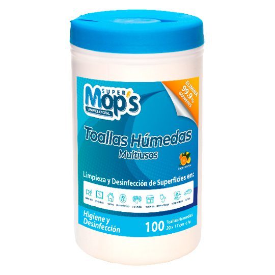 Toallitas Super mops desinfectantes c/10