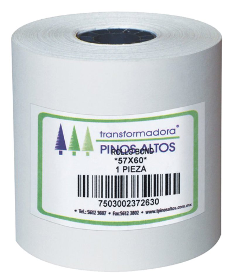 Rollo de papel bond Pinos Altos 57 x 60