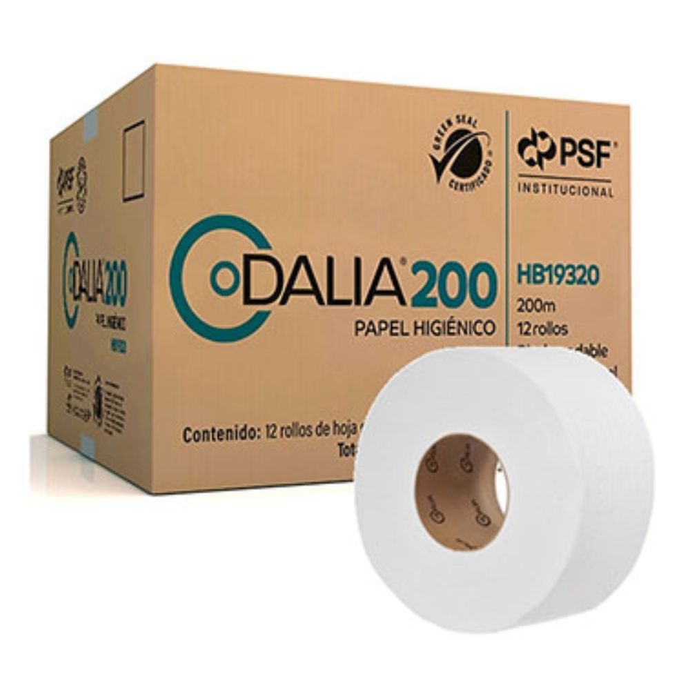 Papel Higiénico blanco Dalia, caja c/12