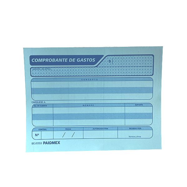 Comprobante De Gastos Tamaño 1/4 Carta Nextep
