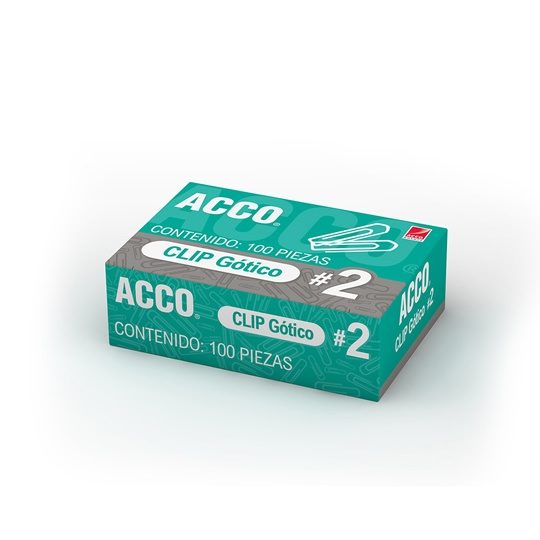 Clip gótico no. 2 ACCO capacidad hasta 1