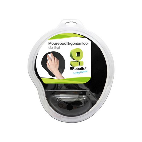Mousepad Tipo Gel Negro, ROBOTIX 500074N