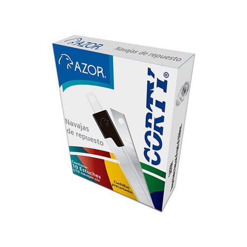 Navaja Corty 300N chico 9 mm caja con 10