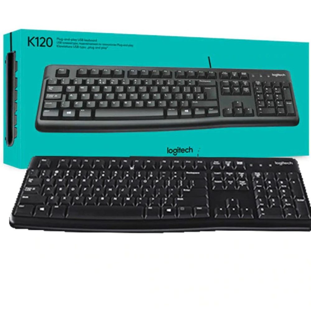 Teclado Logitech K120 USB Alámbrico Negr