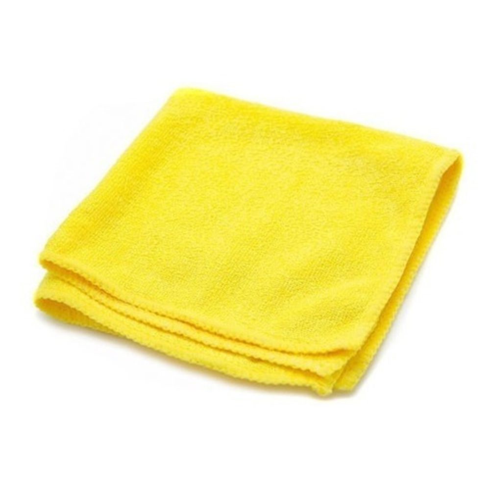 Paño de microfibra color amarillo..