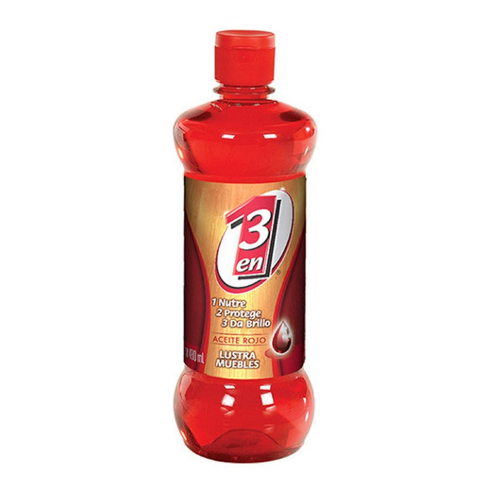 Aceite lustrador de madera 3 en 1 de 480