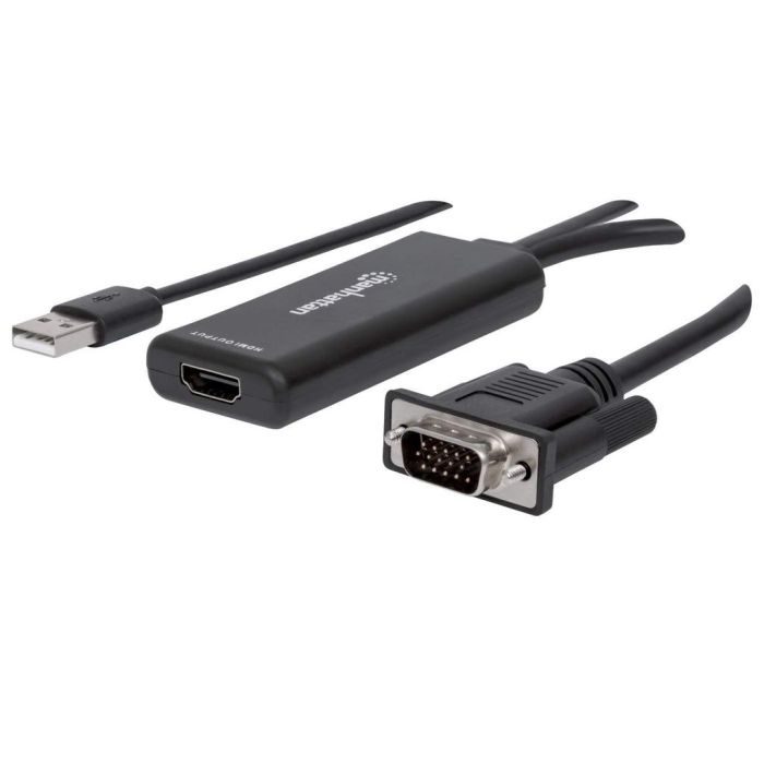 Convertidor Video, Manhattan, 152426, Svga+audio USB a HDMI