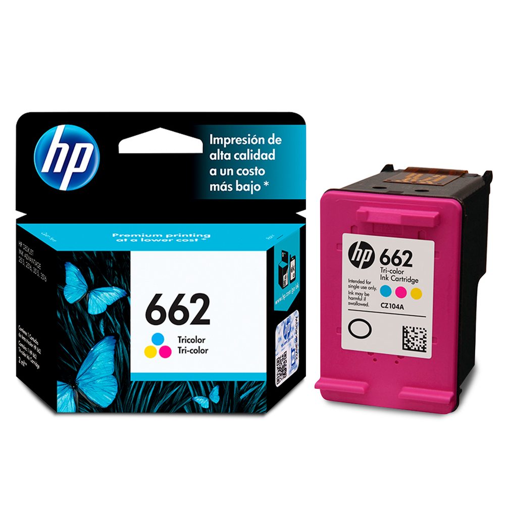 Cartucho De Tinta Hp 662 Tricolor