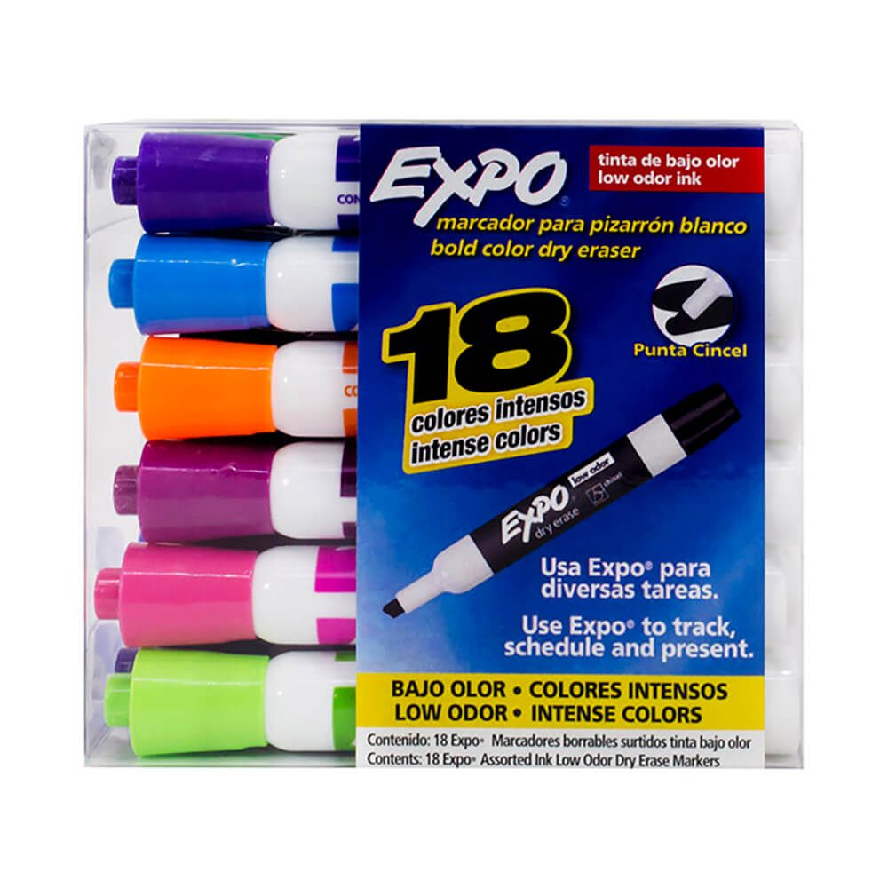 Marcador para pizarron Expo colores surt