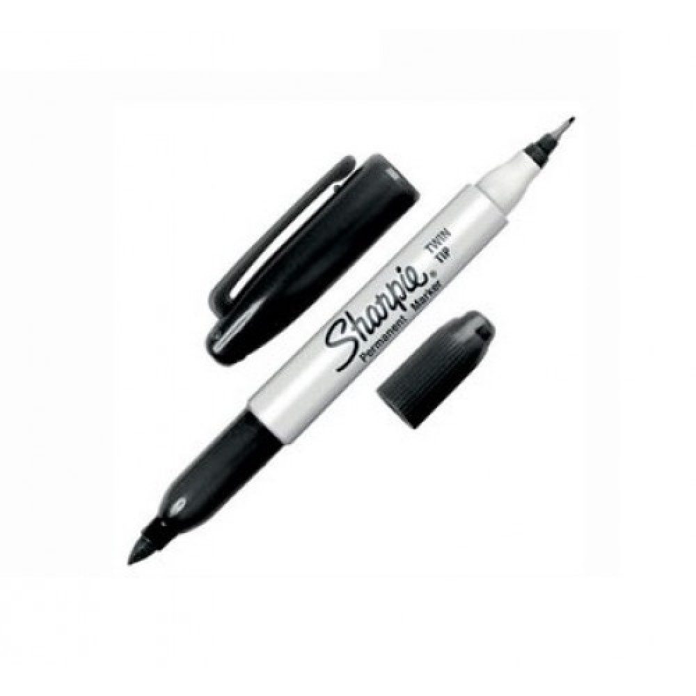 Marcador Sharpie doble punta negro blist