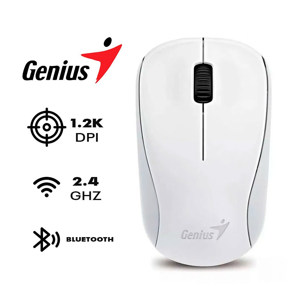 Mouse Inalámbrico 1000 DPI, Blanco BROBO