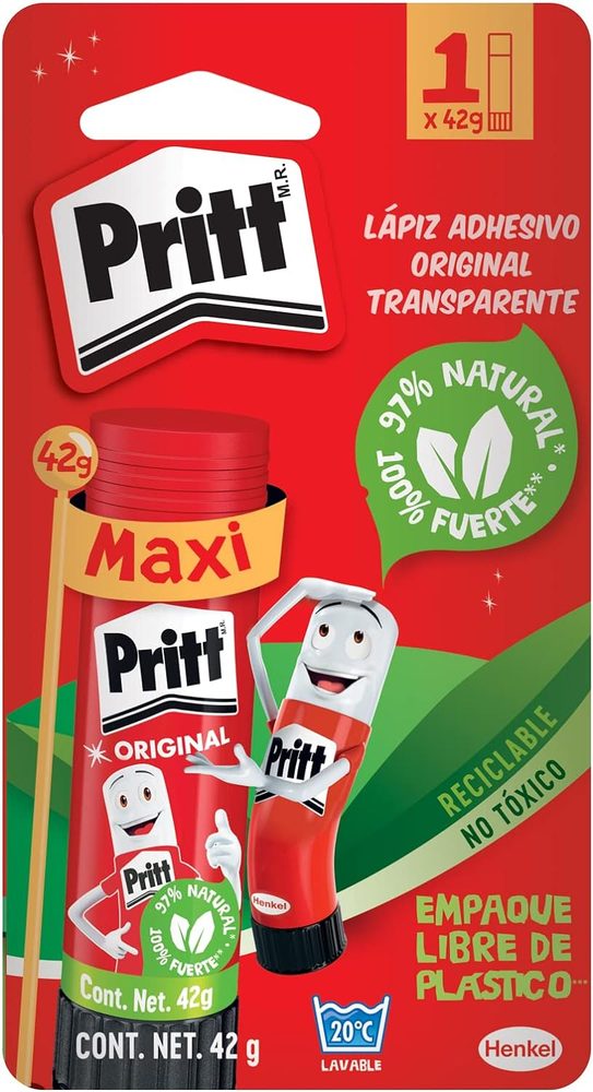 Lápiz adhesivo Pritt en barra de 42 grs
