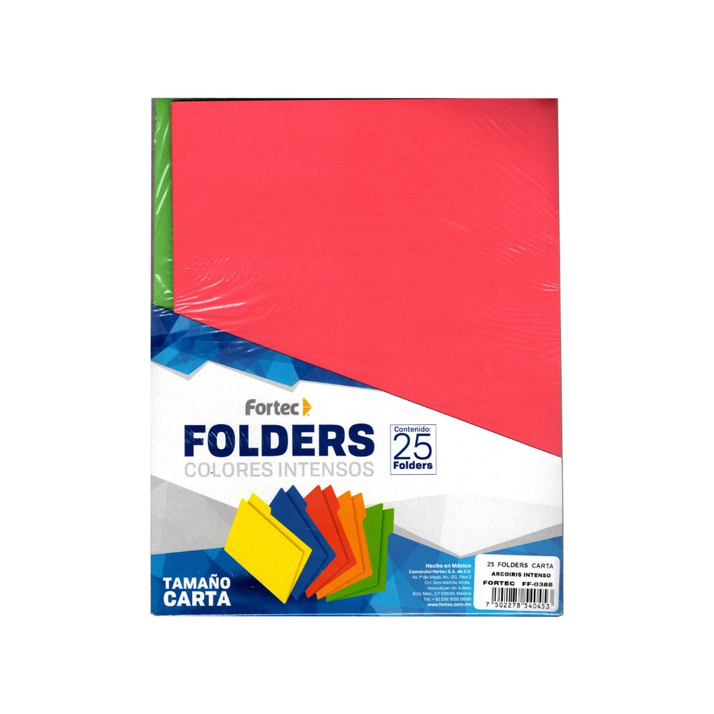 Folder L Fortec tamaño carta colores sur