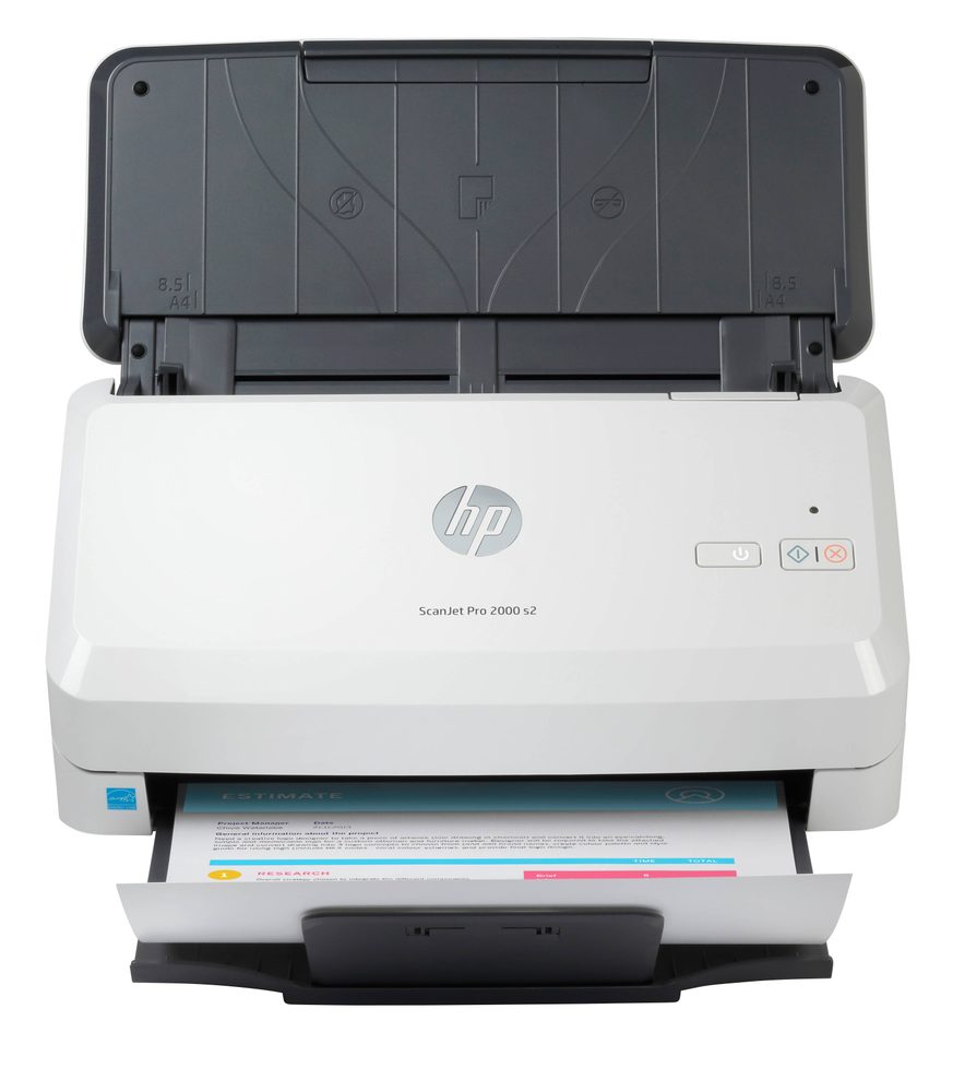 Escáner HP con ADF, ScanJet Pro 2000 S2.