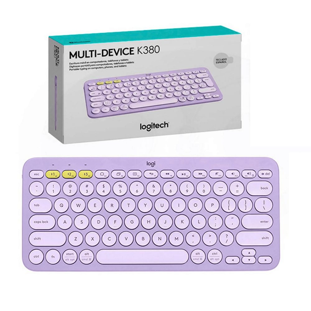 Teclado Logitech Pebble Keys 2 K380S Blanco Inalambrico Easy-switch Bluetooth Logi Bolt No Incluido. (español)