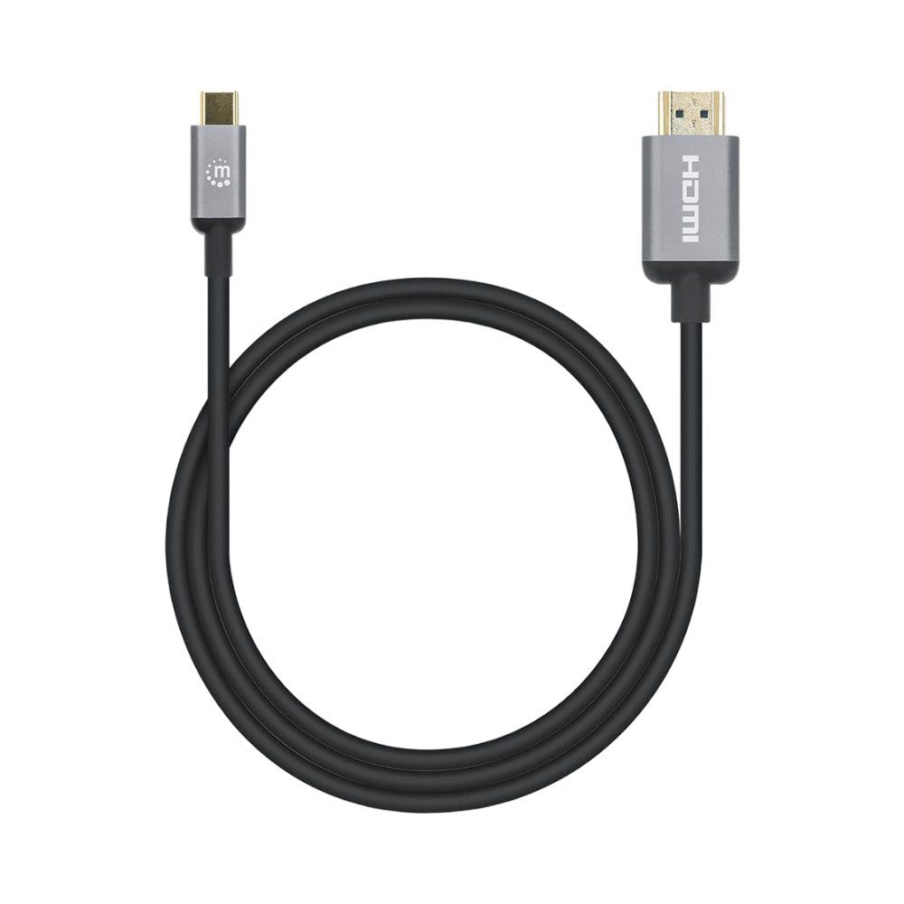 Cable USB, Manhattan, 151764, -c a HDMI M 2.0M 4K@30HZ, Negro