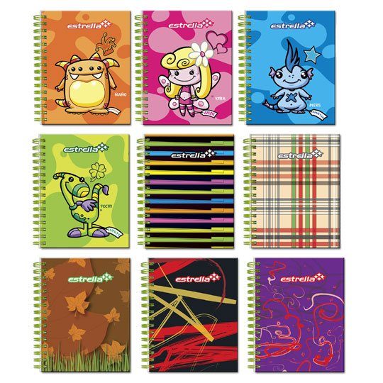 Libreta mini book con doble espiral Estr