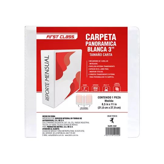 Carpeta de vinil carta DIETRIX 3 pulgada