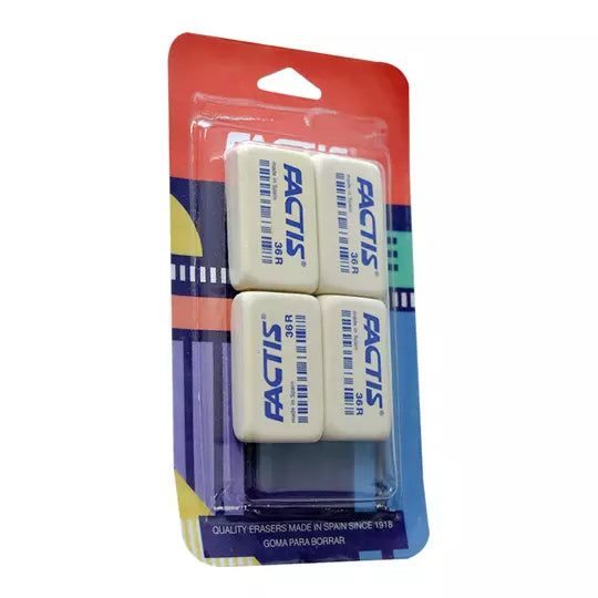 Goma Factis 36R forma rectangular color