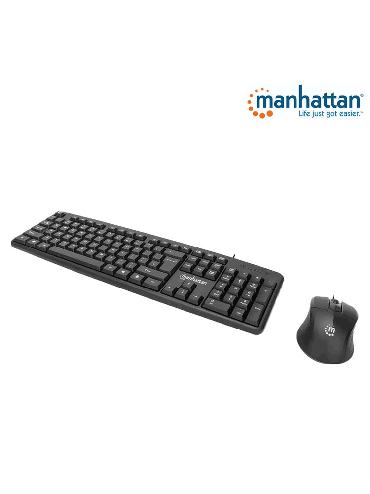 Kit de teclado y mouse óptico Manhattan