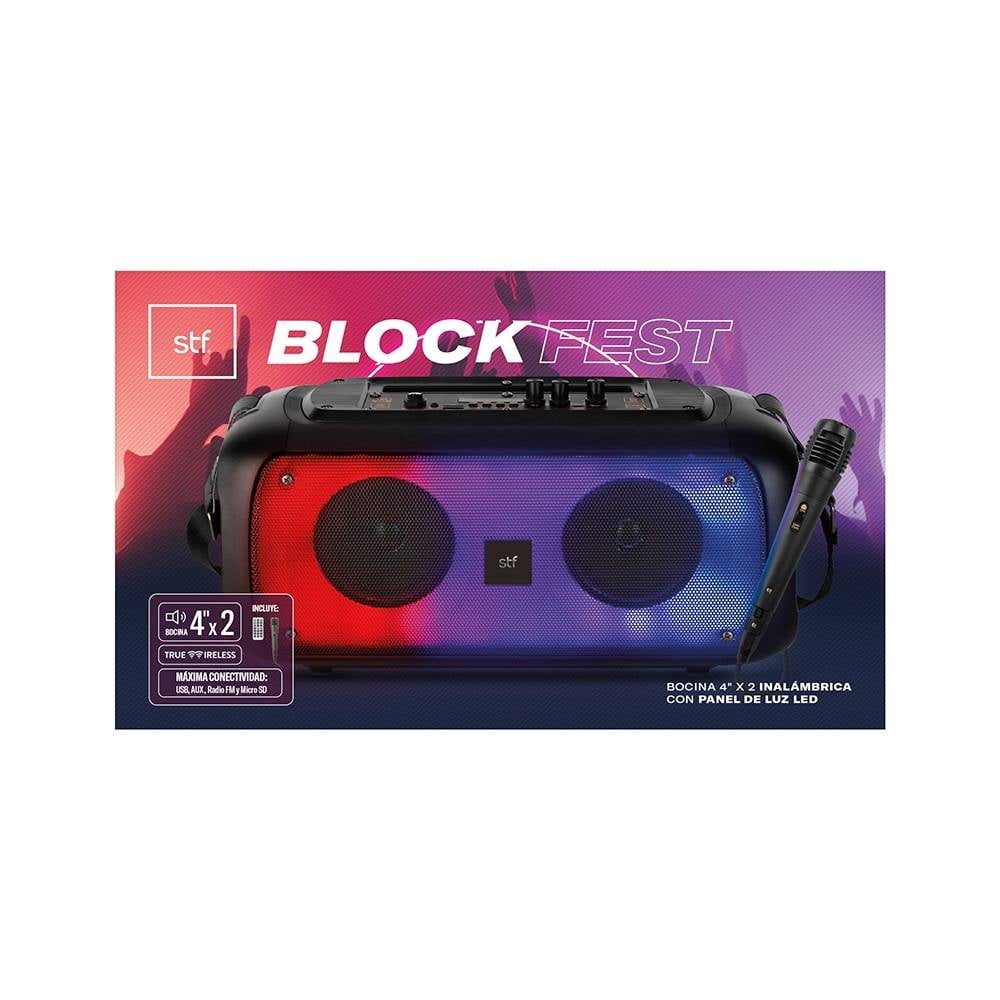 Bocina inalámbrica STF Block Fest con co