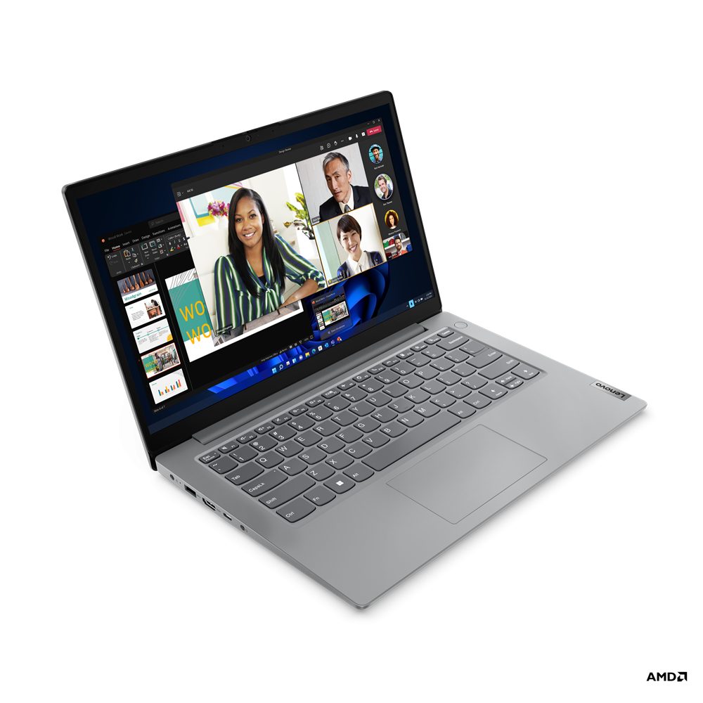 Laptop Lenovo V14 G5 Amn / Ryzen 5 7520U 2.8GHZ / 16GB LPDDR5 / 512GB SSD / 14 FHD 1920X1080 / Artic Grey / WIN 11 Home / 1YR Centro de Servicio