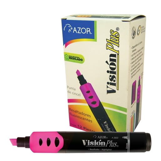 RESALTADOR DE TEXTO VISION PLUS ROSA