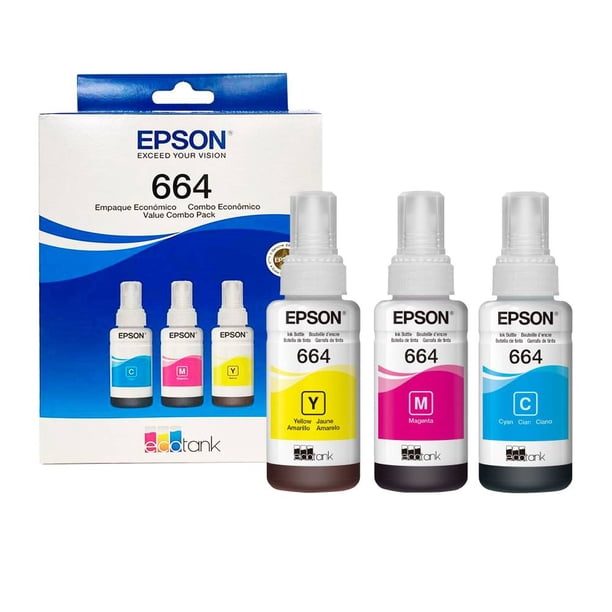 Kit tintas de color Epson T664 3 pzas.