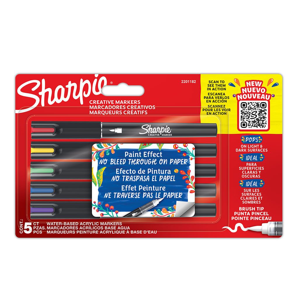 Marcador Sharpie creativo acrílico con 5