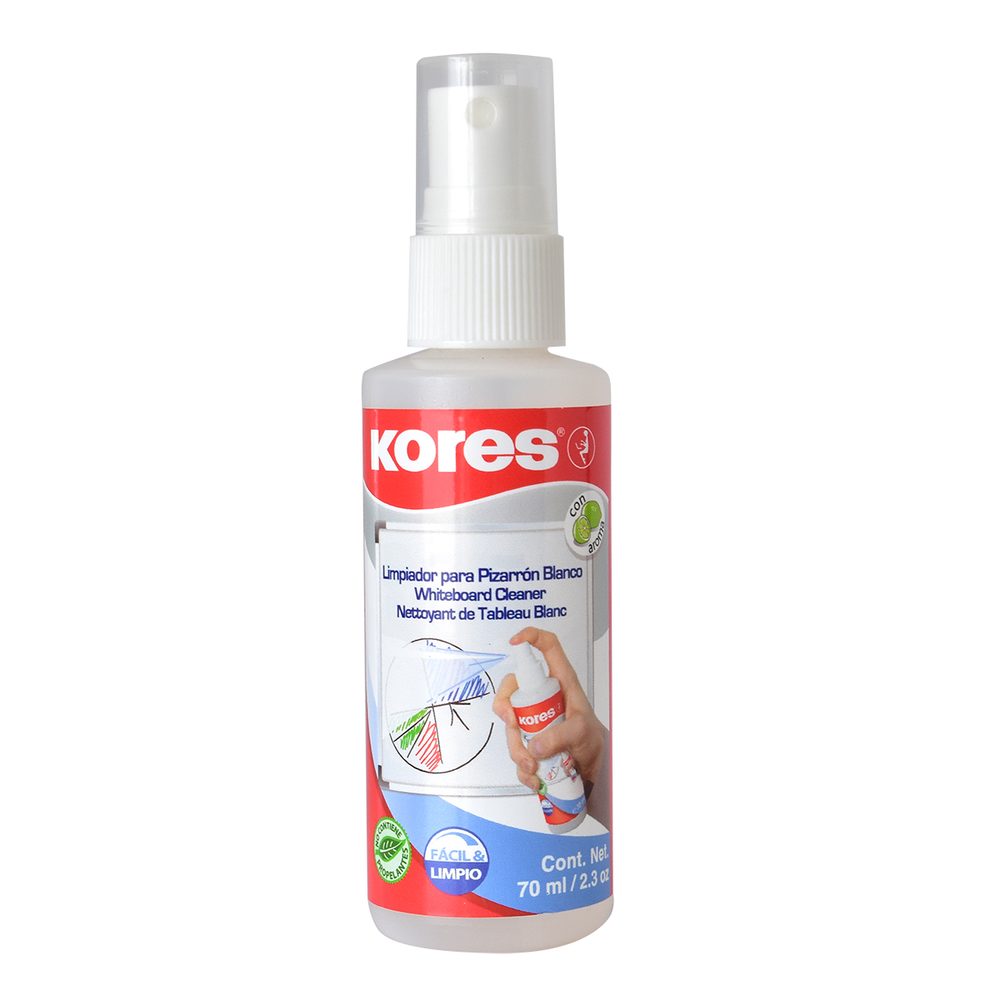 Limpiador para pizarrón kores con 70 ml.